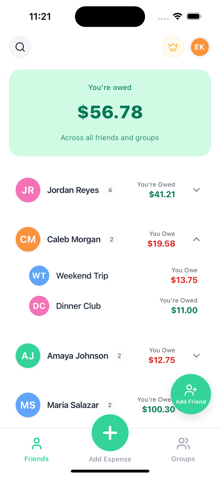 Split! app screenshot